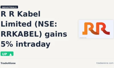 R R Kabel Limited RRKABEL gains 5% intraday