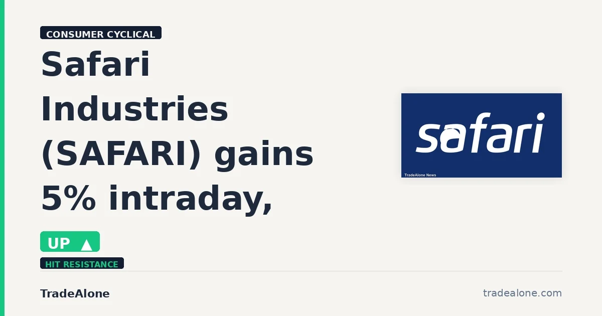 Safari Industries (India) Limited (SAFARI) Stock Mover
