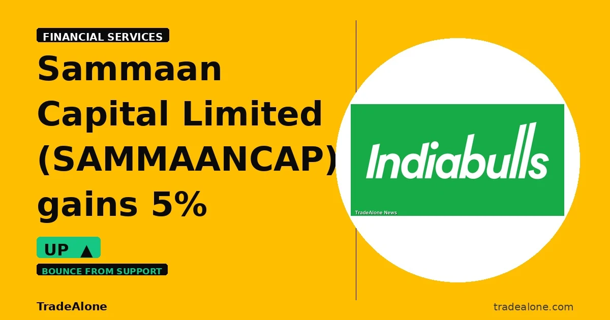 Sammaan Capital Limited SAMMAANCAP gains 5% intraday