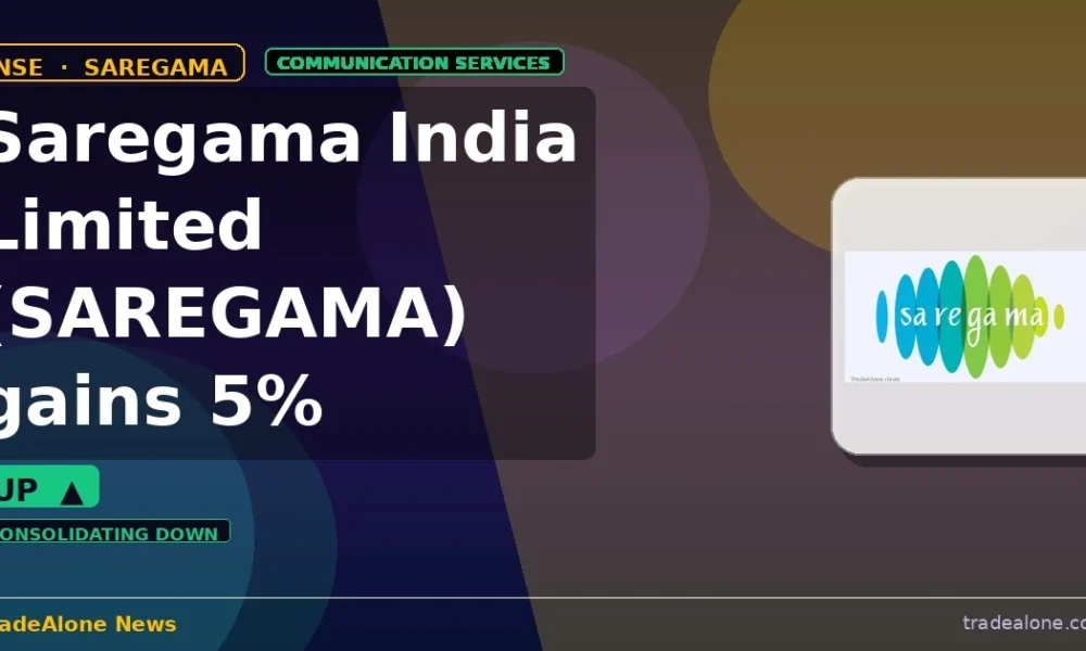 Saregama India Limited SAREGAMA gains 5% intraday