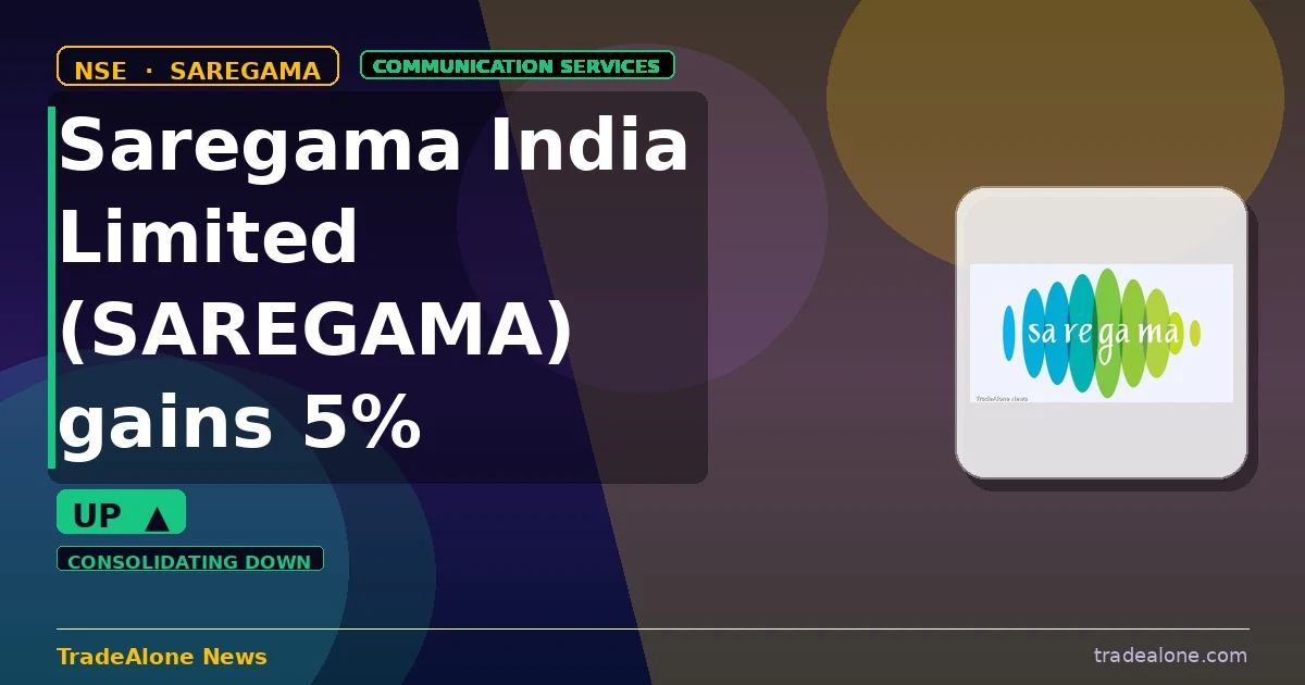 Saregama India Limited SAREGAMA gains 5% intraday