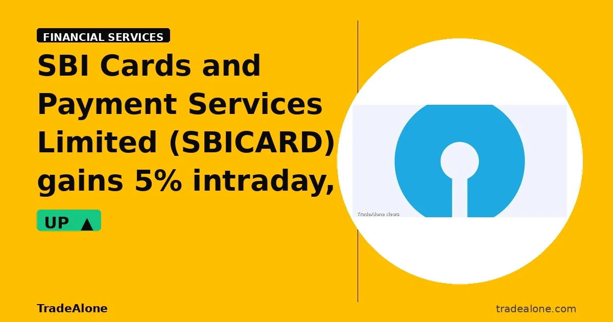 SBI Cards and Payment Services Limited SBICARD clears resistance