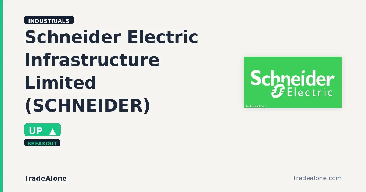 Schneider Electric Infrastructure Limited SCHNEIDER breaks out