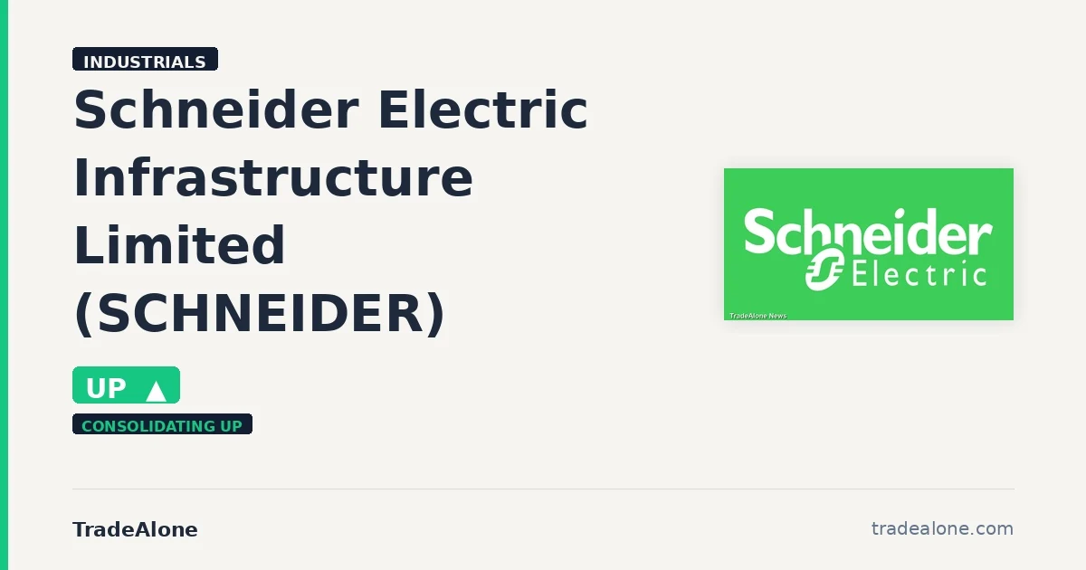 Schneider Electric Infrastructure Limited SCHNEIDER extends gains