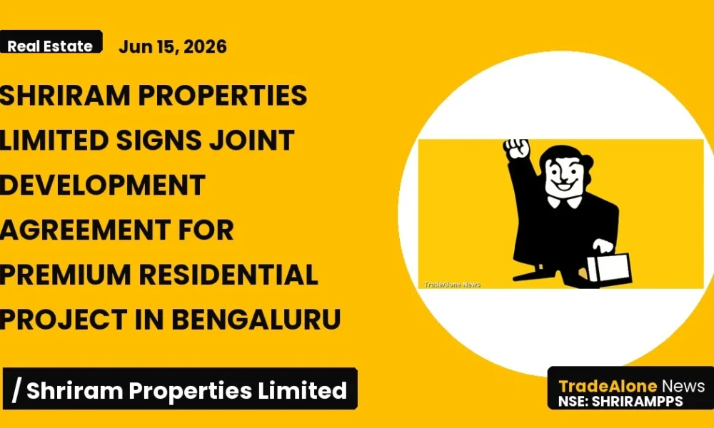 Shriram Properties Limited Shrirampps Q2 FY26: Signs Joint Development Agreement for Premium Residential Project in Bengaluru