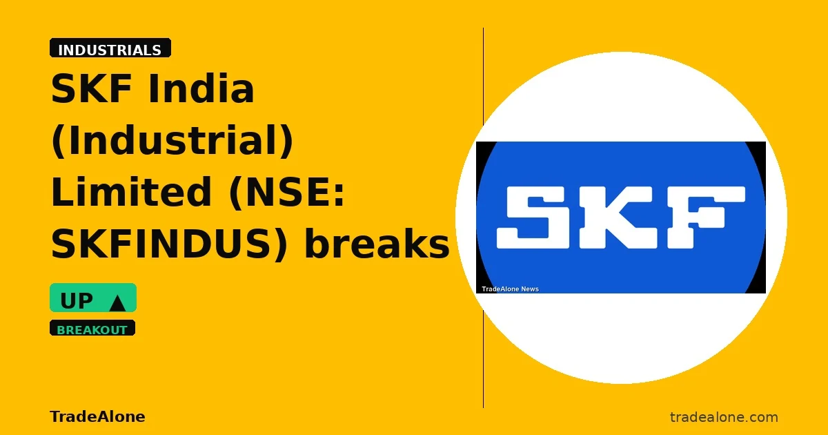 SKF India (Industrial) Limited SKFINDUS breaks out