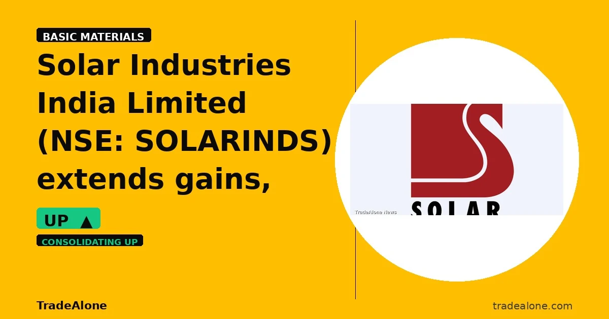 Solar Industries India Limited SOLARINDS extends gains