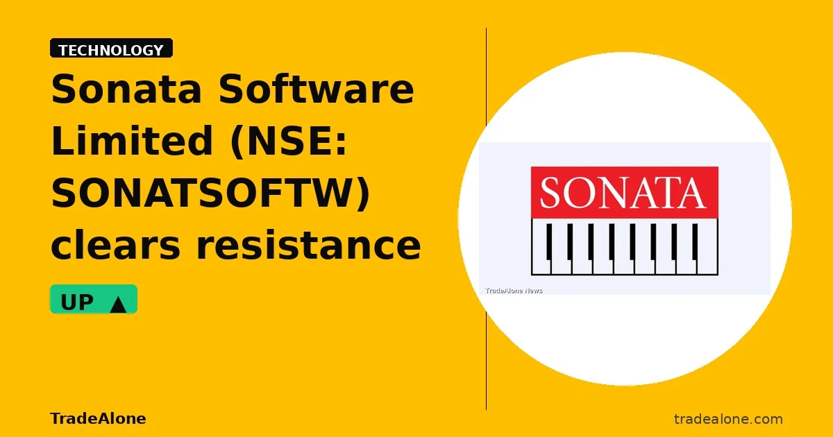Sonata Software Limited SONATSOFTW clears resistance
