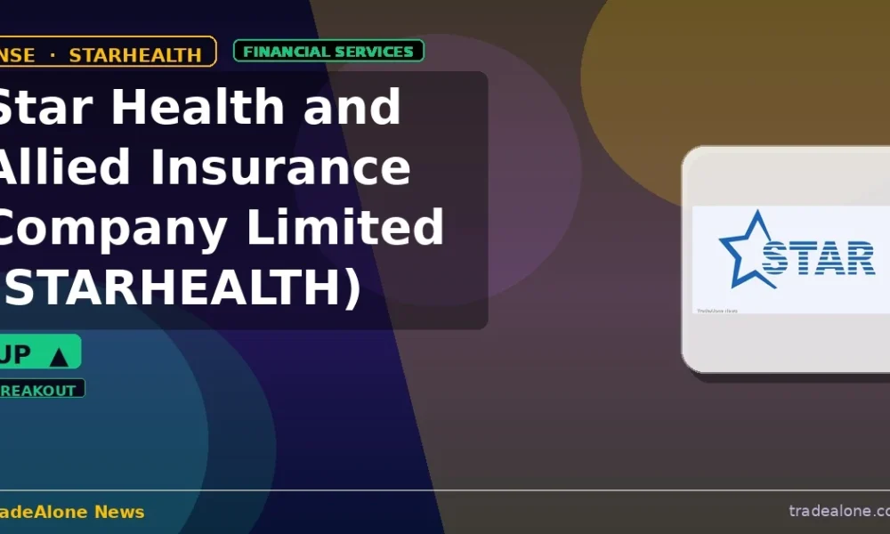 Star Health and Allied Insurance Company Limited STARHEALTH breaks out