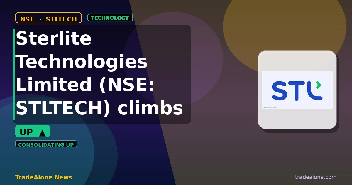 Sterlite Technologies Limited STLTECH climbs 5%