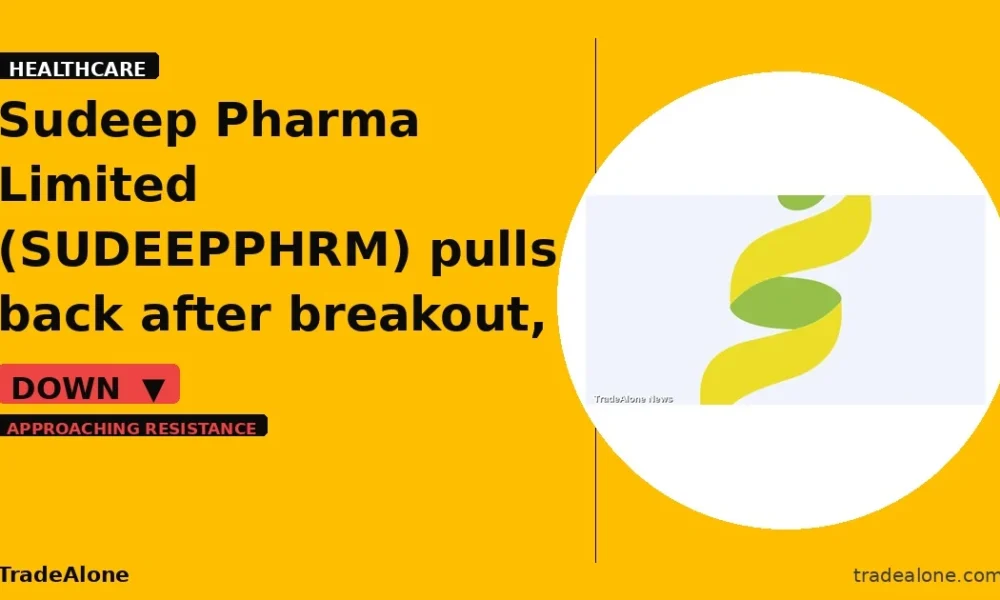 Sudeep Pharma Limited SUDEEPPHRM pulls back after breakout