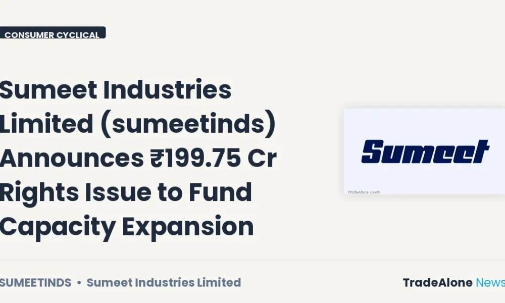 Sumeet Industries Limited Sumeetinds Rights Issue June 2026
