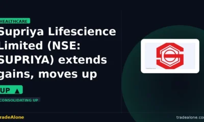 Supriya Lifescience Limited SUPRIYA extends gains