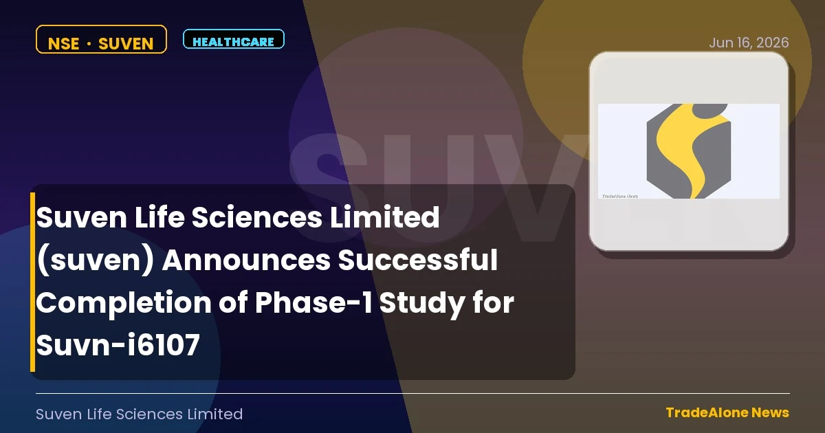 Suven Life Sciences Limited SUVEN Phase-1 Study