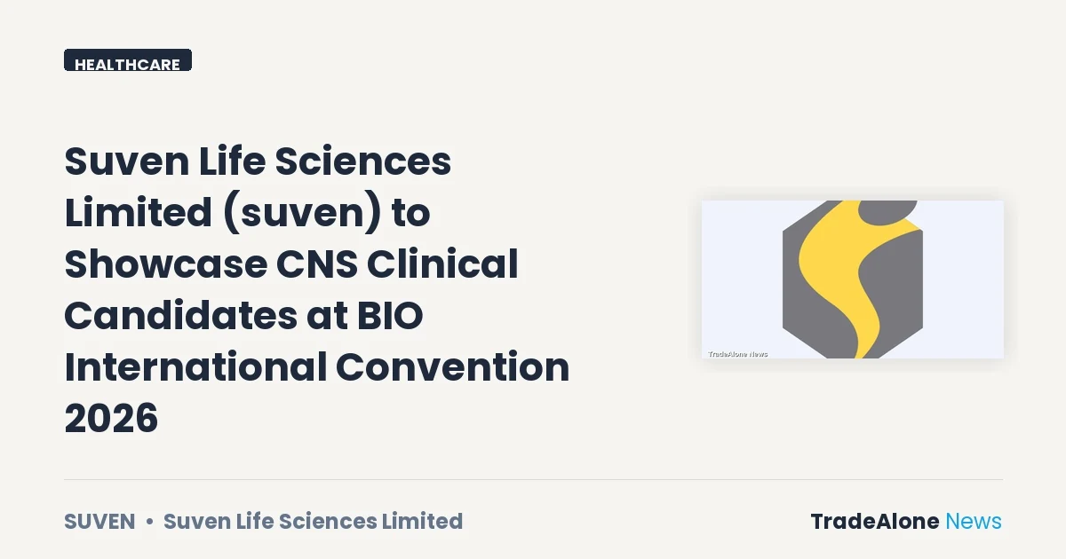 Suven Life Sciences Limited SUVEN BIO International Convention 2026