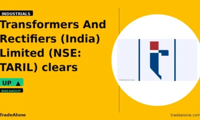 Transformers And Rectifiers (India) Limited TARIL clears resistance