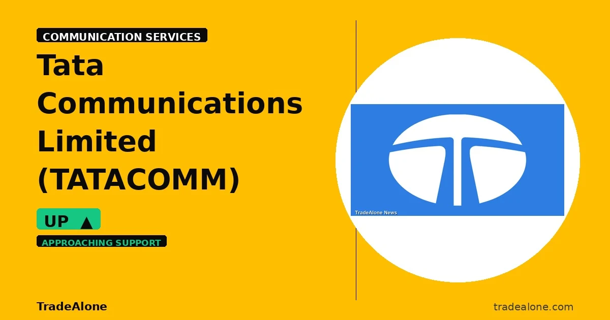 Tata Communications Limited TATACOMM 5% intraday gain
