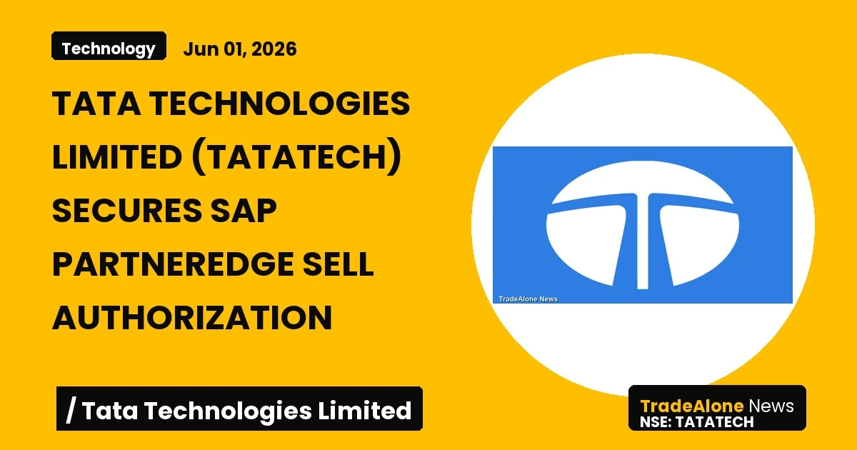 Tata Technologies Limited Tatatech SAP Partneredge Sell Authorization