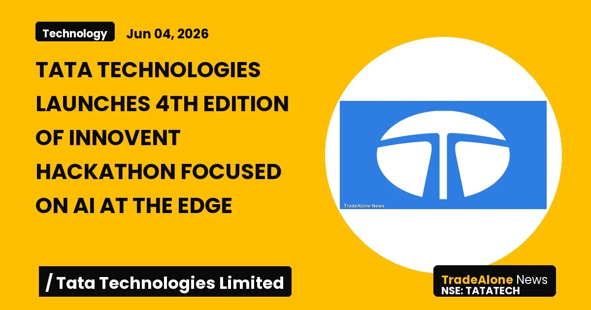 Tata Technologies Limited Tatatech Q2 FY27 Innovent Hackathon