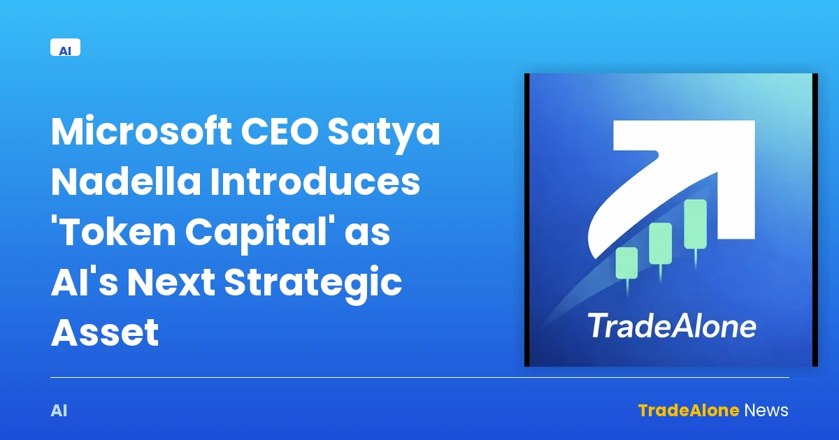 Microsoft CEO Satya Nadella Introduces 'Token Capital' as AI's Next Strategic Asset — ai