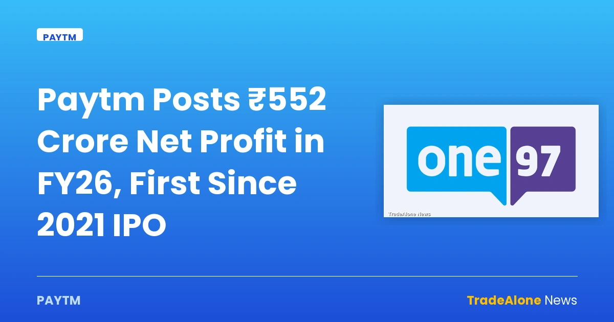 Paytm Posts ₹552 Crore Net Profit in FY26, First Since 2021 IPO — paytm