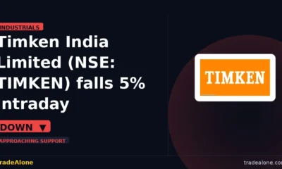 Timken India Limited NSE TIMKEN falls 5%
