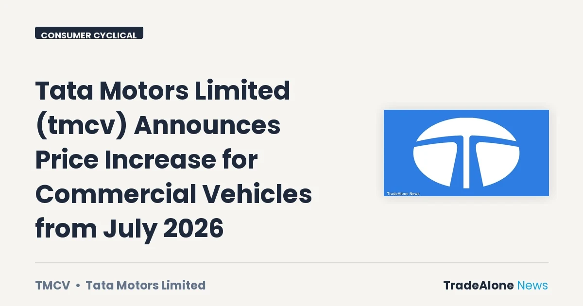 Tata Motors TMCV Price Increase July 2026