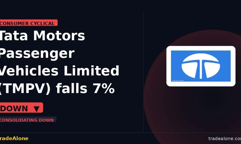 Tata Motors Passenger Vehicles Limited TMPV stock fall