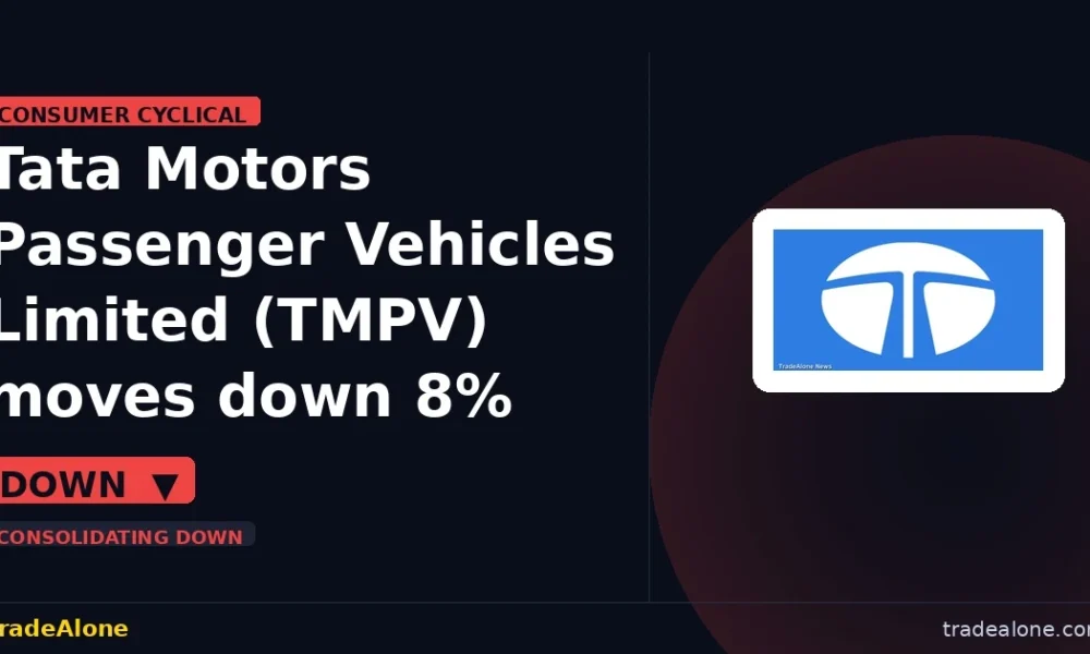 Tata Motors Passenger Vehicles Limited TMPV consolidating down