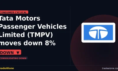 Tata Motors Passenger Vehicles Limited TMPV consolidating down