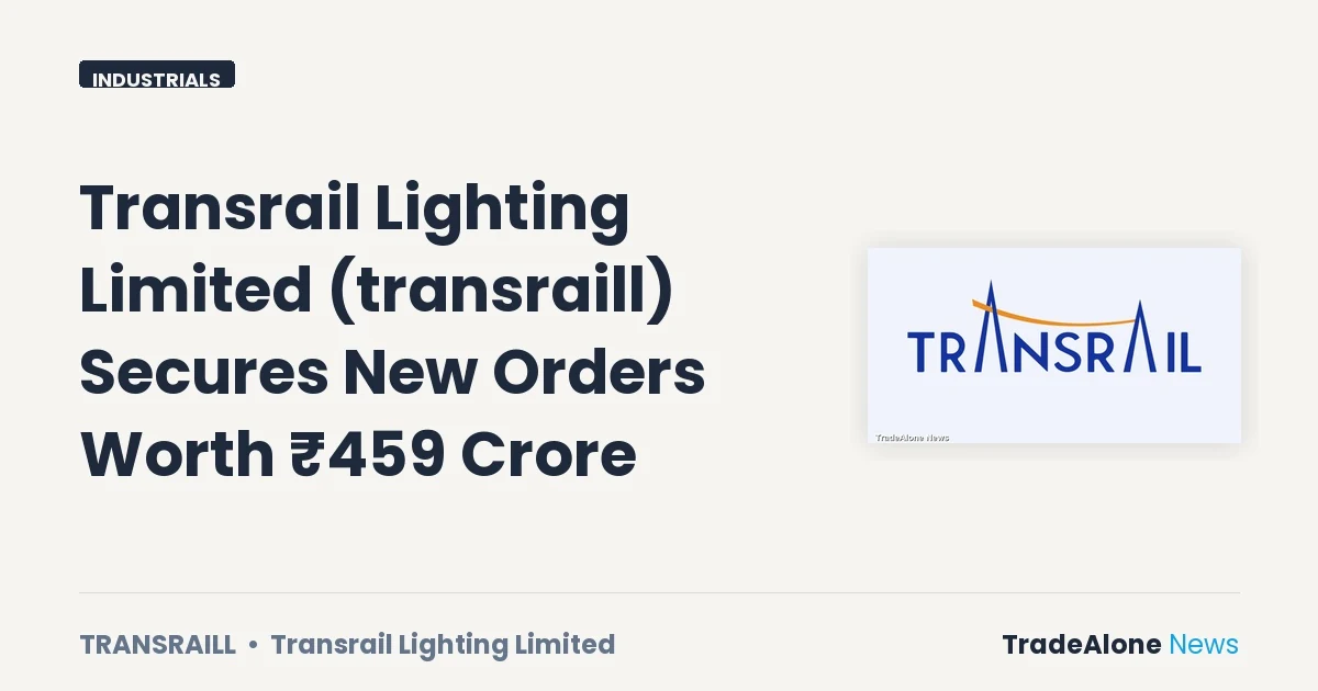Transrail Lighting Limited NSE Transraill New Orders June 2026