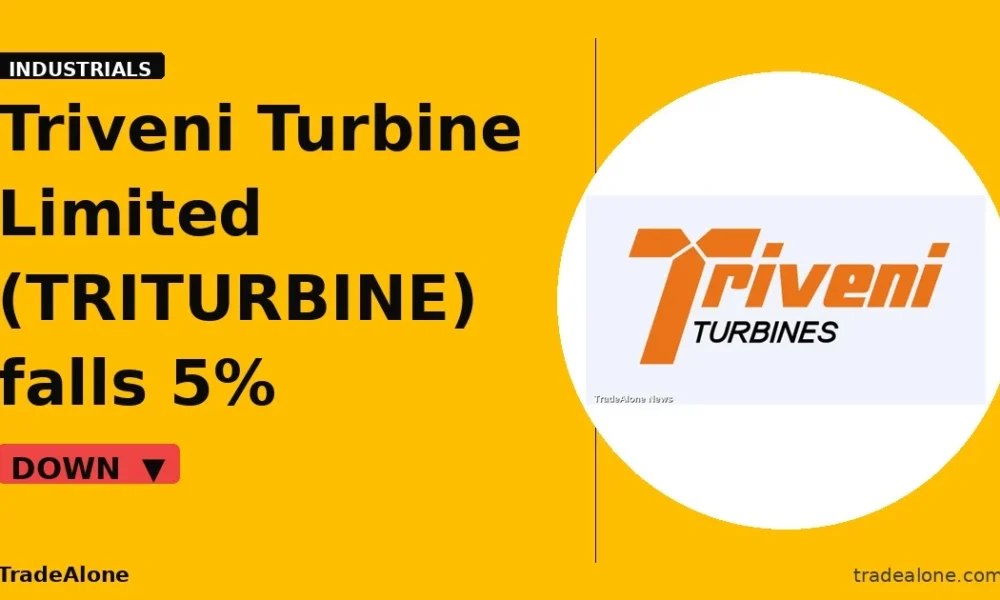 Triveni Turbine Limited TRITURBINE falls 5% intraday