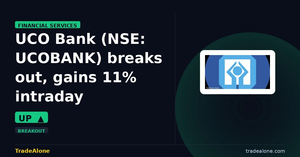 UCO Bank UCOBANK breaks out