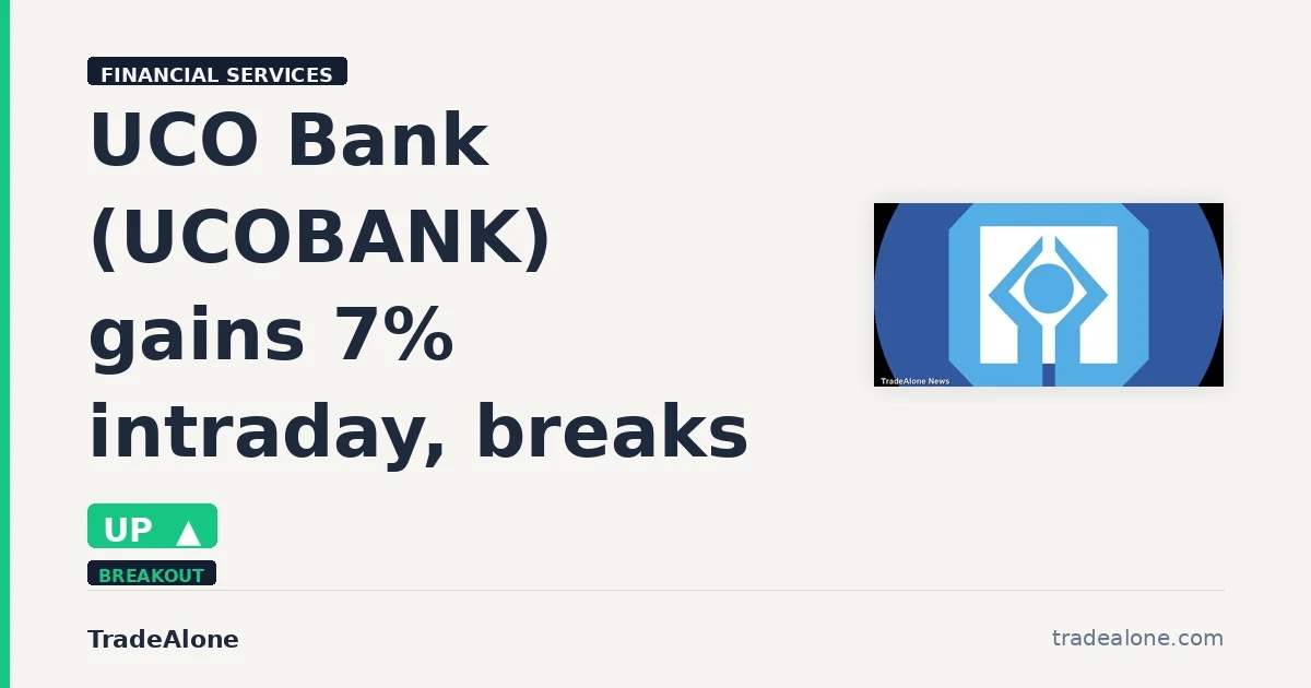 UCO Bank UCOBANK breaks out