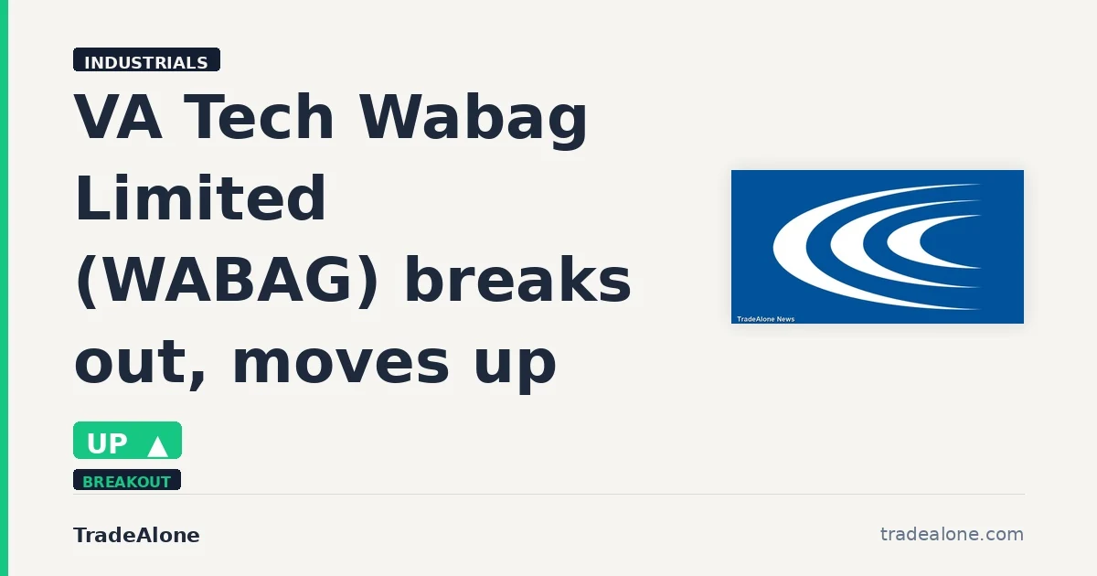 VA Tech Wabag Limited WABAG breaks out