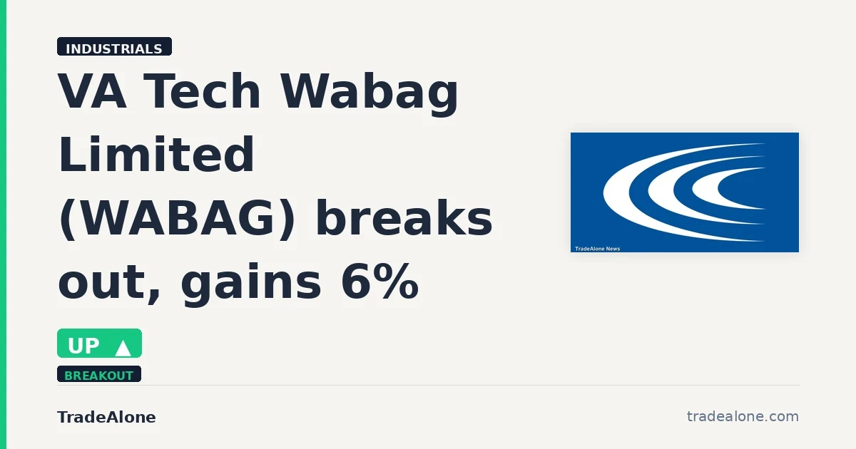 VA Tech Wabag Limited WABAG breaks out