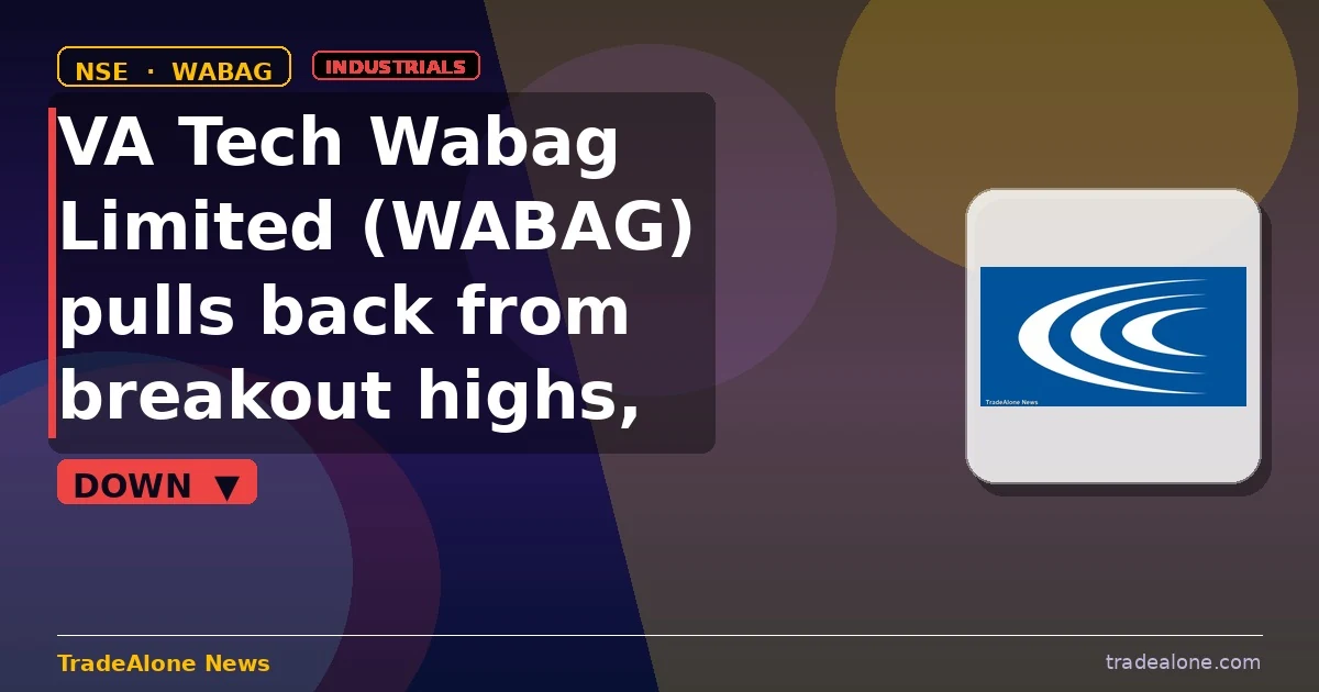 VA Tech Wabag Limited WABAG pulls back from breakout highs