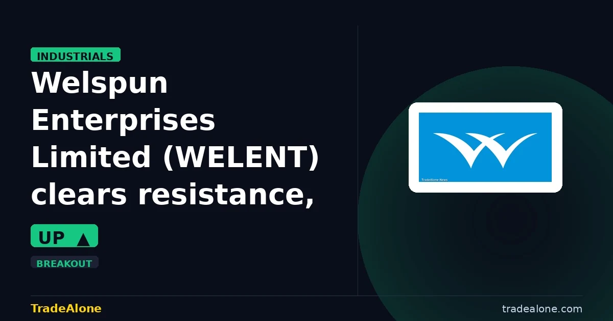 Welspun Enterprises Limited WELENT clears resistance