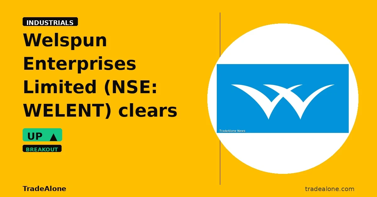 Welspun Enterprises Limited WELENT clears resistance