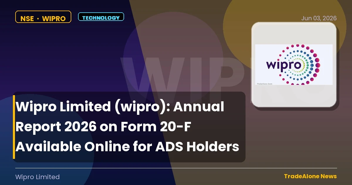 Wipro Limited WIPRO Annual Report 2026