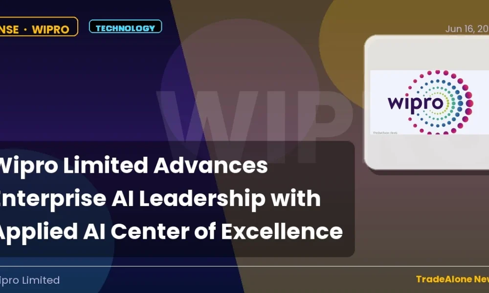 Wipro Limited WIPRO Applied AI Center of Excellence June 2026