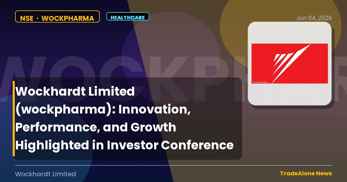 Wockhardt Limited Wockpharma Q2 FY26 Innovation