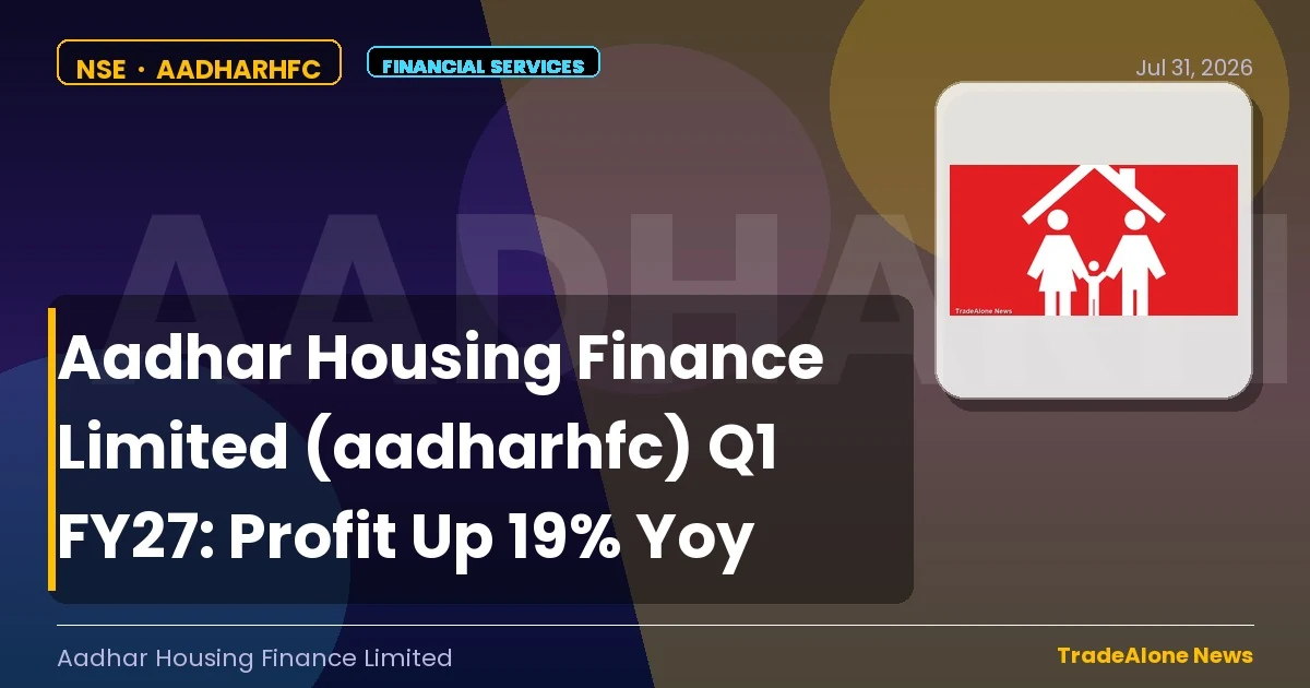Aadhar Housing Finance Limited Aadharhfc Q1 FY27 Results