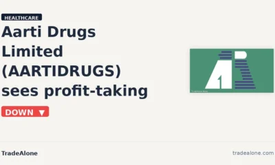 Aarti Drugs Limited AARTIDRUGS pulls back from breakout highs