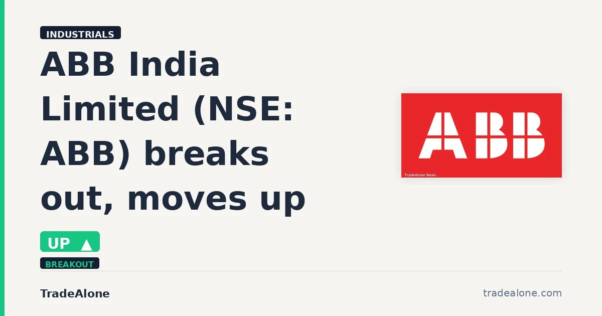ABB India Limited NSE: ABB breaks out