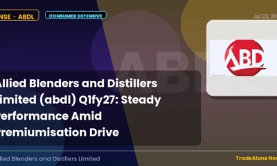 Allied Blenders and Distillers Limited ABDL Q1fy27 Results