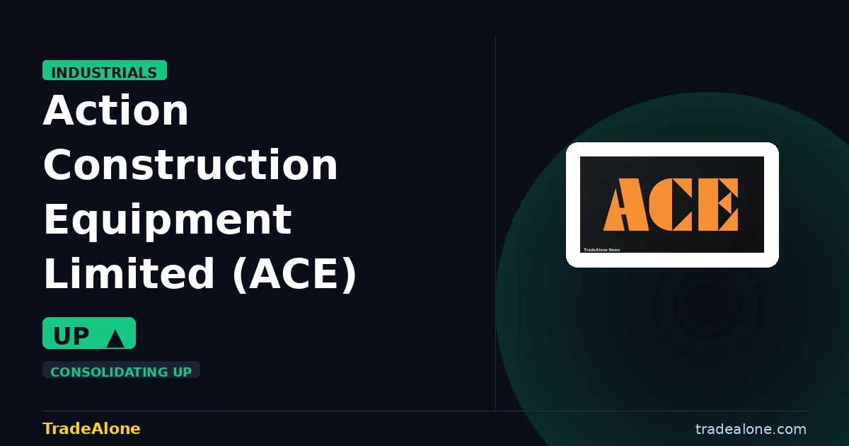 Action Construction Equipment Limited ACE gains 6% intraday