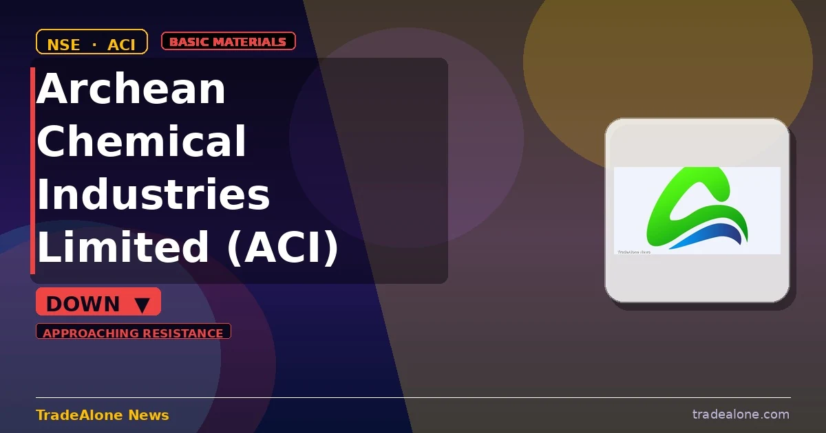 Archean Chemical Industries Limited ACI falls 5%