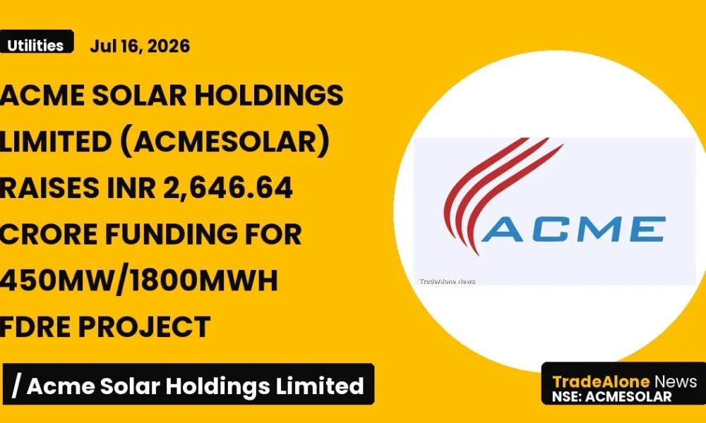 Acme Solar Holdings Limited Acmesolar July 2026 Funding