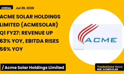 Acme Solar Holdings Limited Acmesolar Q1 FY27 Results